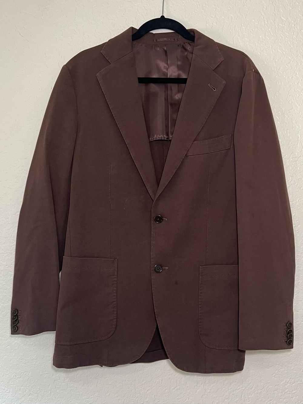 Gutteridge Men's Brown Two-Button Sport Coat Blazer